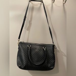 Gucci monogram black shoulder bag